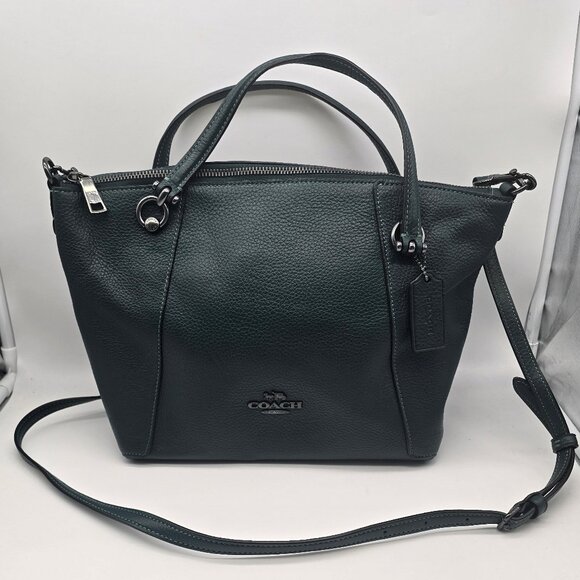 Coach Kacey Satchel C6229 Forest - Picture 1 of 8